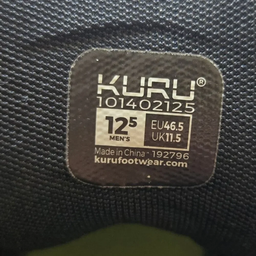 KURU Quest Men's Hiking Outdoor Lace Up Leather Boots Black Size 12.5